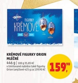 Krémové figurky Orion mléčné