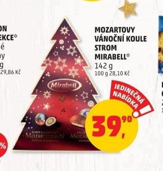 Mozartovy vánoční koule strom Mirabell