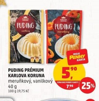 Puding prémium Karlova Koruna