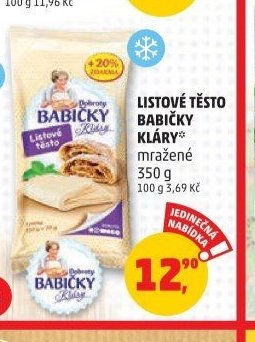 LISTOVÉ TĚSTO BABIČKY KLÁRY