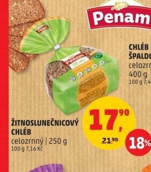 ŽITNOSLUNEČNICOVÝ CHLÉB