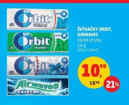 Žvýkačky Orbit, Airwaves