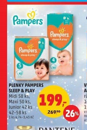 Plenky Pampers Sleep & Play