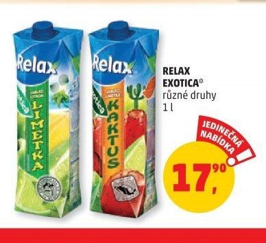 Relax Exotica různé druhy 1 l