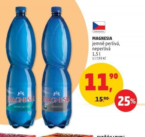 MAGNESIA jemně perlivá, neperlivá 1,5 l