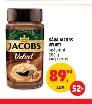 KÁVA JACOBS VELVET instantní 200 g