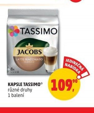 KAPSLE TASSIMO různé druhy 1 balení
