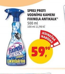 SPREJ PROTI VODNÍMU KAMENI FIXINELA ANTIKALK