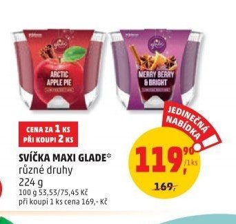 SVÍČKA MAXI GLADE