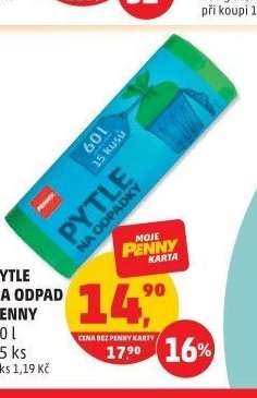 PYTLE NA ODPAD PENNY