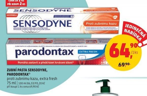 Zubní pasta Sensodyne, Parodontax