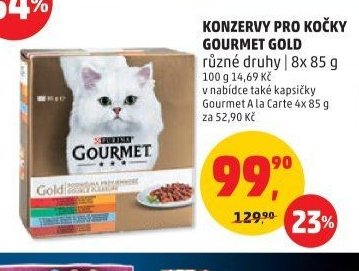 Konzervy pro kočky Gourmet Gold