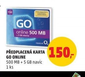 Předplacená karta Go Online