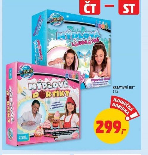Mýdlová laboratoř / Mýdlové dortíky (Kreativní set)
