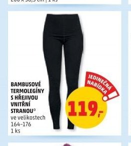 Bambusové termolegíny s hřejivou vnitřní stranou