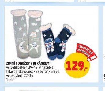 Zimní ponožky s beránkem