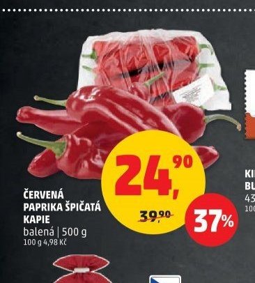 ČERVENÁ PAPRIKA ŠPIČATÁ KAPIE