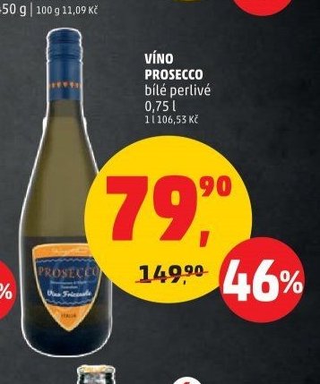 VÍNO PROSECCO bílé perlivé