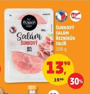 ŠUNKOVÝ SALÁM ŘEZNÍKŮV TALÍŘ