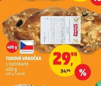 TUKOVÁ VÁNOČKA s rozinkami