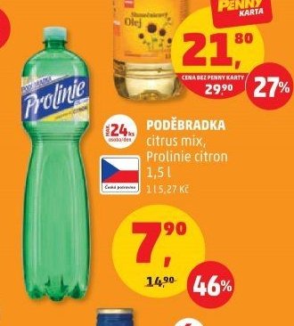 PODĚBRADKA citrus mix, Prolinie citron