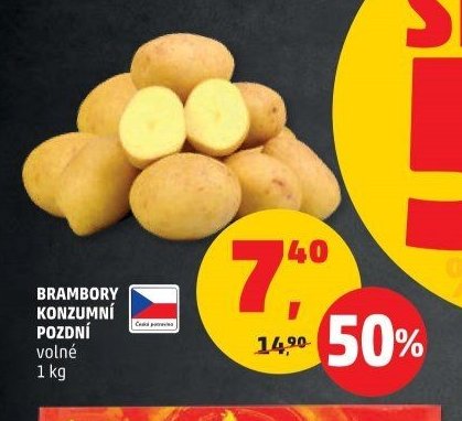 BRAMBORY KONZUMNÍ POZDNÍ volné 1 kg