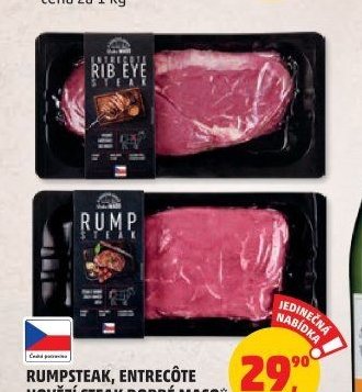 RUMPSTEAK, ENTRECÔTE HOVĚZÍ STEAK DOBRÉ MASO