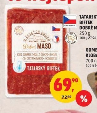 TATARSKÝ BIFTEK DOBRÉ MASO