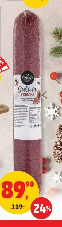 SALÁM VYSOČINA ŘEZNÍKŮV TALÍŘ