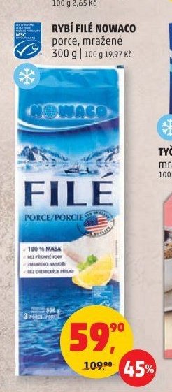 Rybí filé Nowaco