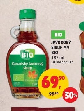 My Bio Kanadský javorový sirup