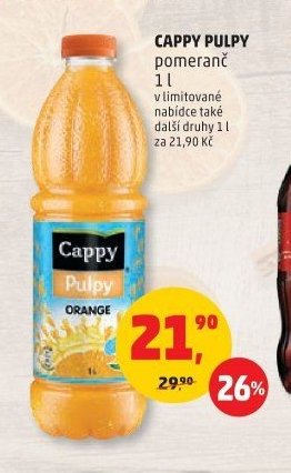 CAPPY PULPY pomeranč 1 l