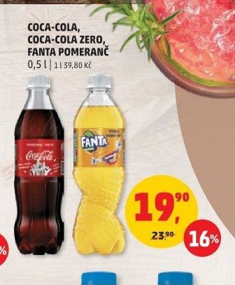 Coca-Cola, Coca-Cola Zero, Fanta pomeranč 0,5 l