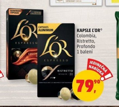 KAPSLE L'OR Colombia, Ristretto, Profondo