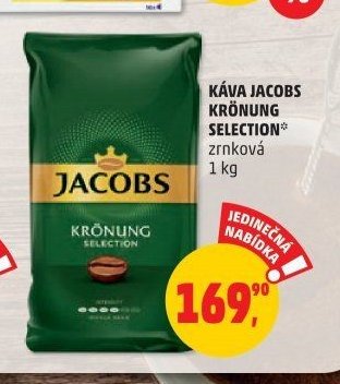 KÁVA JACOBS KRÖNUNG SELECTION zrnková 1 kg
