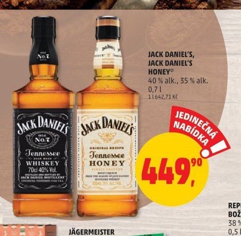 JACK DANIEL'S, JACK DANIEL'S HONEY