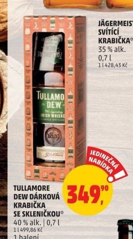 TULLAMORE DEW DÁRKOVÁ KRABIČKA SE SKLENIČKOU