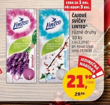 ČAJOVÉ SVÍČKY LINTEO