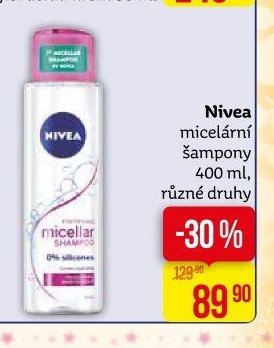 Nivea micelární šampony 400 ml, různé druhy