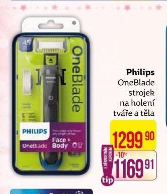 Philips OneBlade strojek na holení tváře a těla