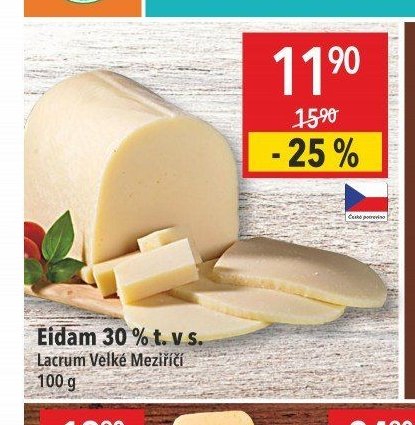 Eidam 30% t. v s.