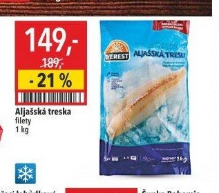 Aljašská treska filety