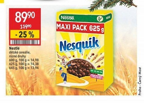 Nestlé dětské cereálie