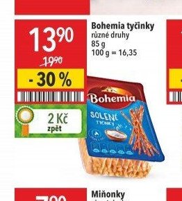Bohemia tyčinky