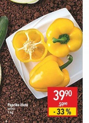 Paprika žlutá volná