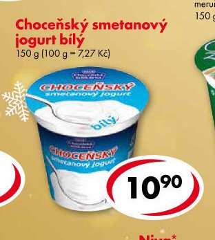 Choceňský smetanový jogurt bílý