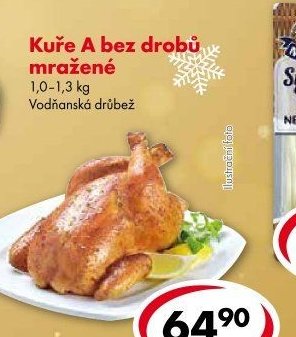 Kuře A bez drobů mražené