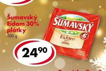 Šumavský Eidam 30% plátky