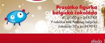 Prasátko figurka belgická čokoláda