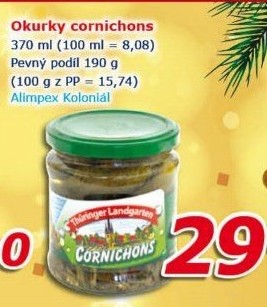 Okurky Cornichons Thüringer Landgarten